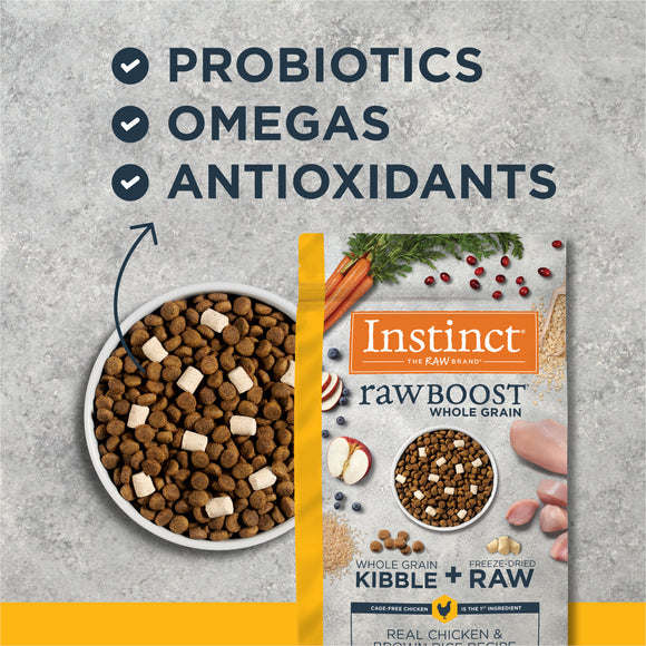 Instinct - Raw Boost - Whole Grain Real Chicken & Brown Rice Recipe (For Dogs)