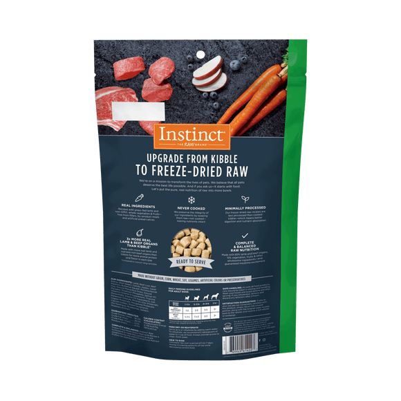 Instinct - Raw Freeze-Dried Meals - Grass-Fed Lamb Recipe (For Dogs)