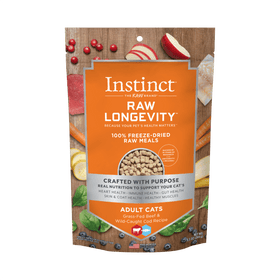 Instinct - Raw Longevity 100% Freeze-Dried Raw Meals Grass-Fed Beef & Wild-Caught Cod Recipe