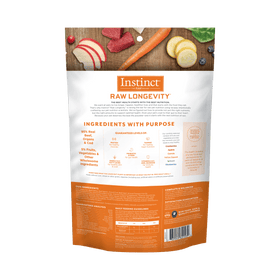 Instinct - Raw Longevity 100% Freeze-Dried Raw Meals Grass-Fed Beef & Wild-Caught Cod Recipe