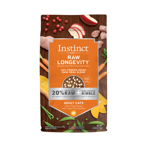 Instinct - Raw Longevity 20% Freeze-Dried Raw Meal Blend Cage-Free Chicken Recipe