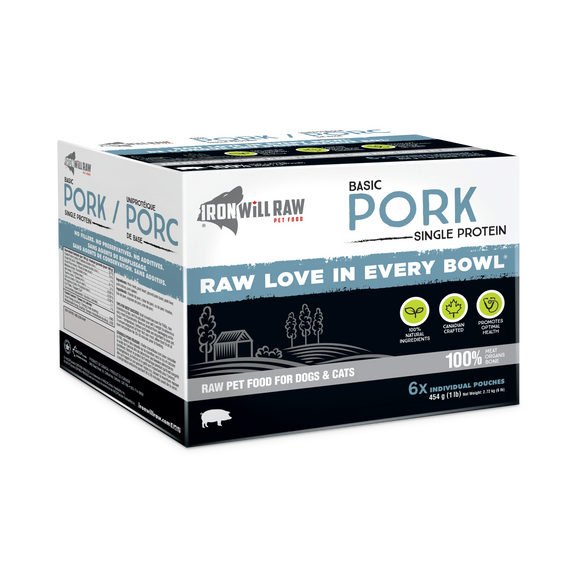 Iron Will Raw - Basic Pork - Frozen Product 
