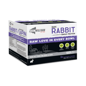 Iron Will Raw - Basic Rabbit (For Dogs & Cats) - Frozen Product