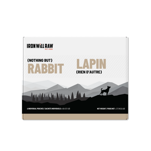 Iron Will Raw - Basic Rabbit (For Dogs & Cats) - Frozen Product