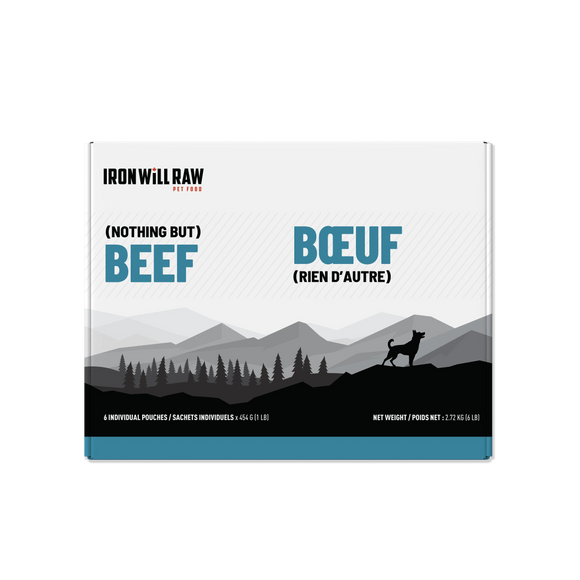 Iron Will Raw Nothing But Beef | Raw Beef for Dogs & Cats