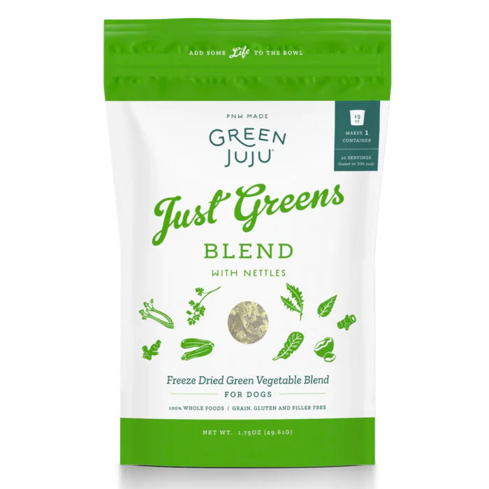 Green Juju - Freeze-Dried Just Greens Blend with Nettles (For Dogs)