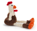 GoDog - Just for Me Roosters Skinny Brown (Dog Toy)
