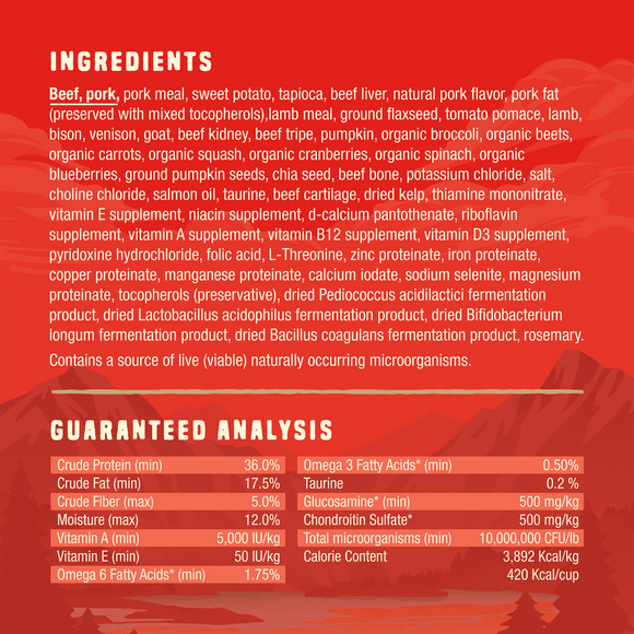 Stella & Chewy's Wild Red Raw Blend Grain & Legume Free Red Meat Recipe dry dog food