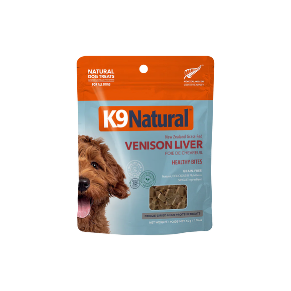 K9 Natural - Venison Liver Healthy Bites (Dog Treats)