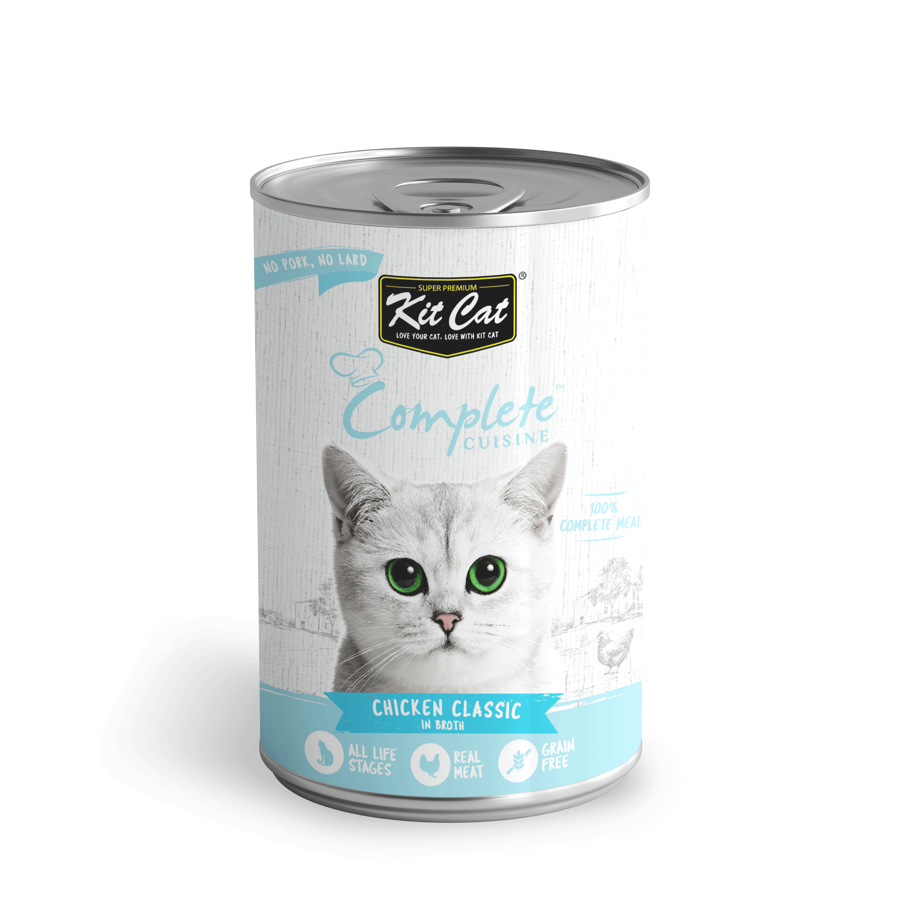 Wet Cat Food | Kit Cat | Complete Cuisine - Chicken Classic in Broth
