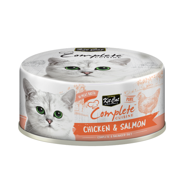 Kit Cat - Complete Cuisine - Chicken & Salmon in Broth (Wet Cat Food)