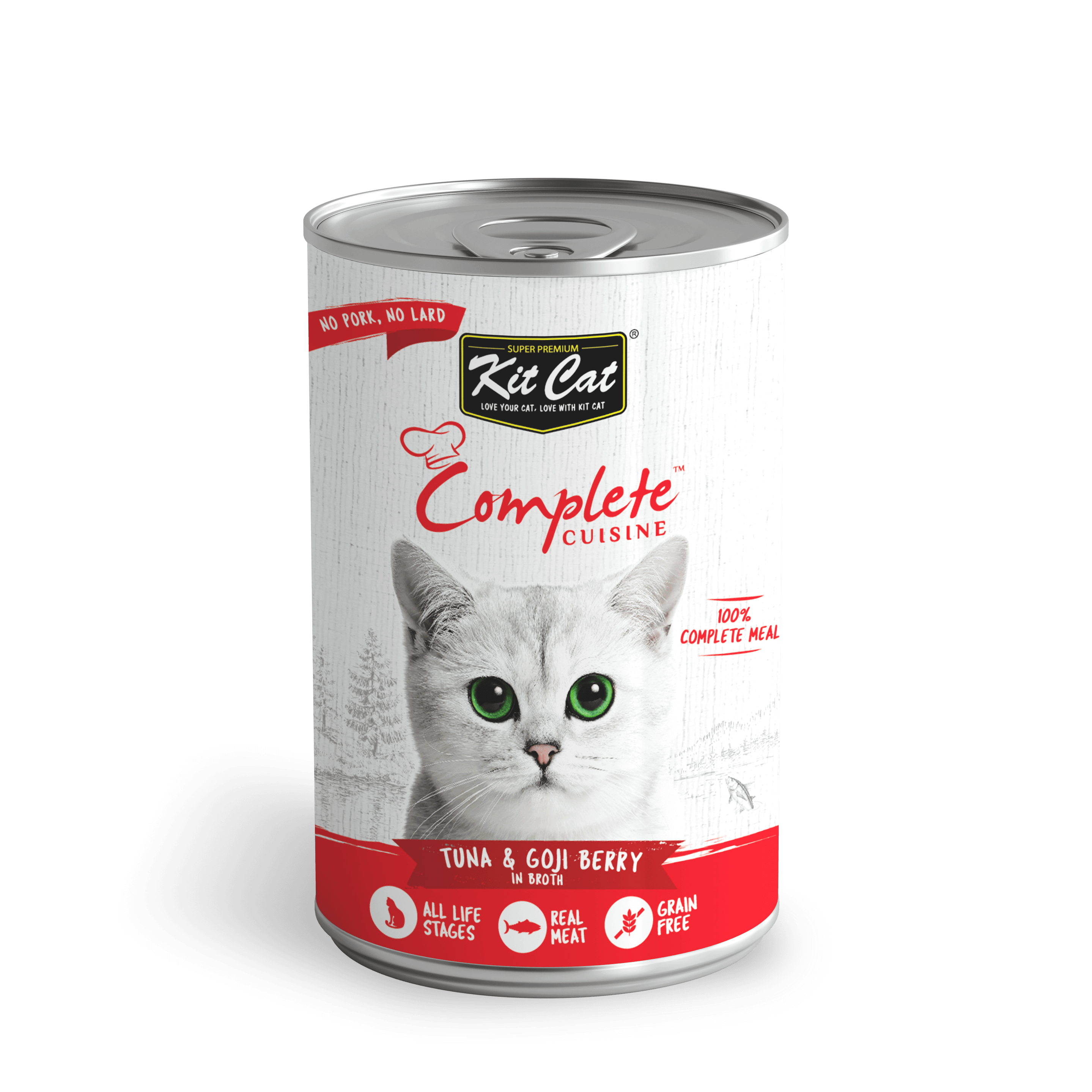Wet Cat Food | Kit Cat | Complete Cuisine - Tuna And Goji Berry in Broth