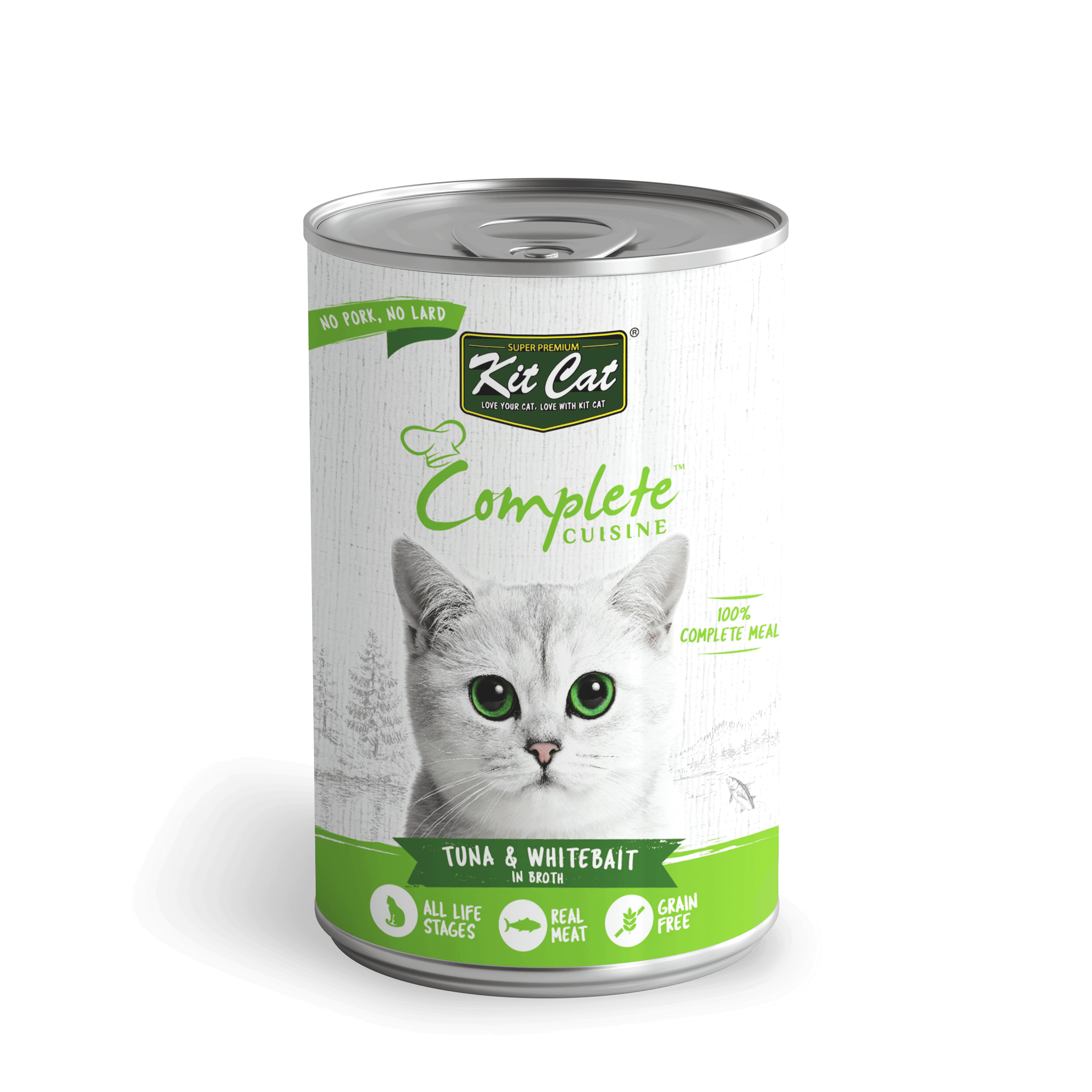 Wet Cat Food | Kit Cat | Complete Cuisine - Tuna And Whitebait in Broth