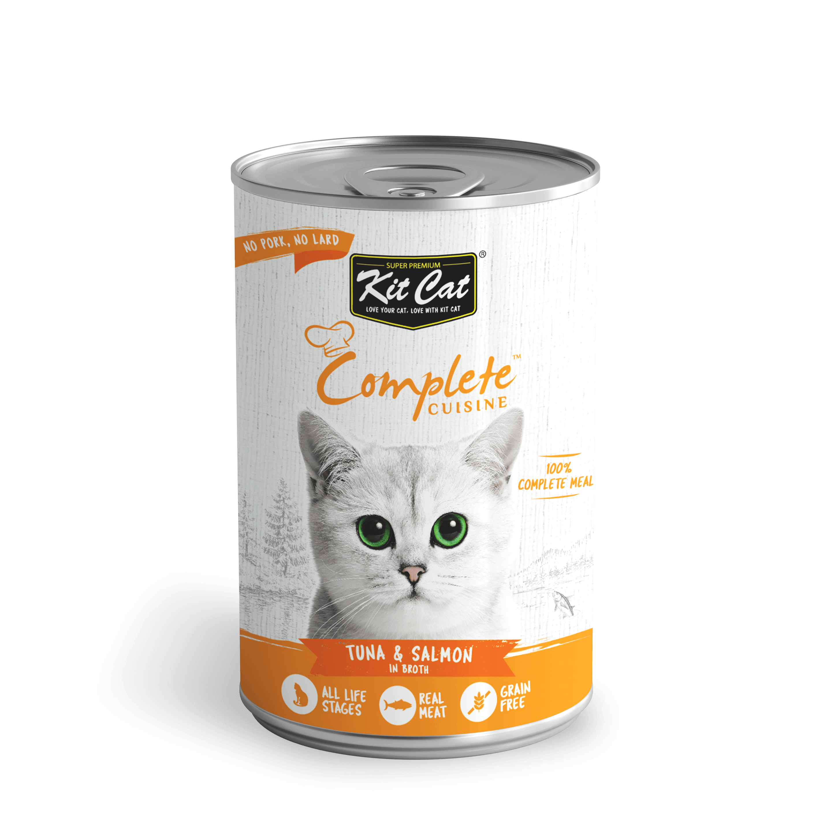 Wet Cat Food | Kit Cat | Complete Cuisine - Tuna And Salmon in Broth
