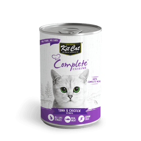 Wet Cat Food | Kit Cat | Complete Cuisine - Tuna and Chicken in Broth