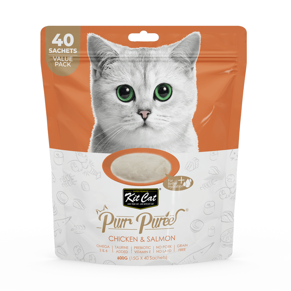 Kit Cat - Kit Cat Purr Puree - Chicken & Salmon (Cat Treat) - 0