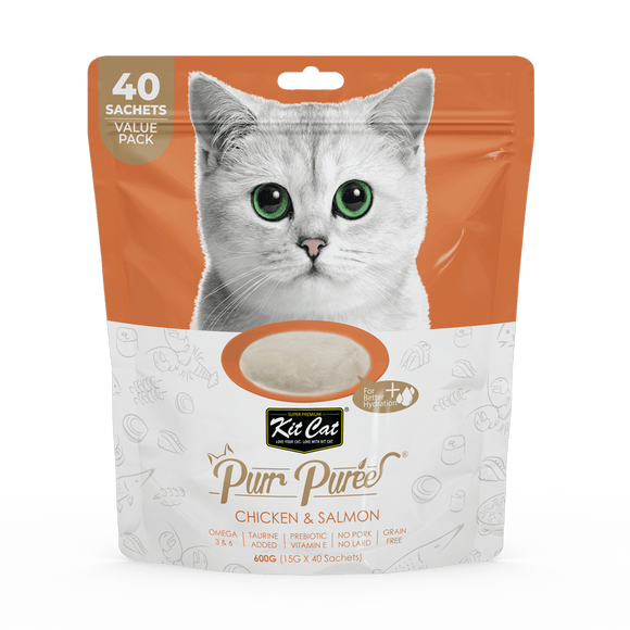 Kit Cat - Kit Cat Purr Puree - Chicken & Salmon (Cat Treat)