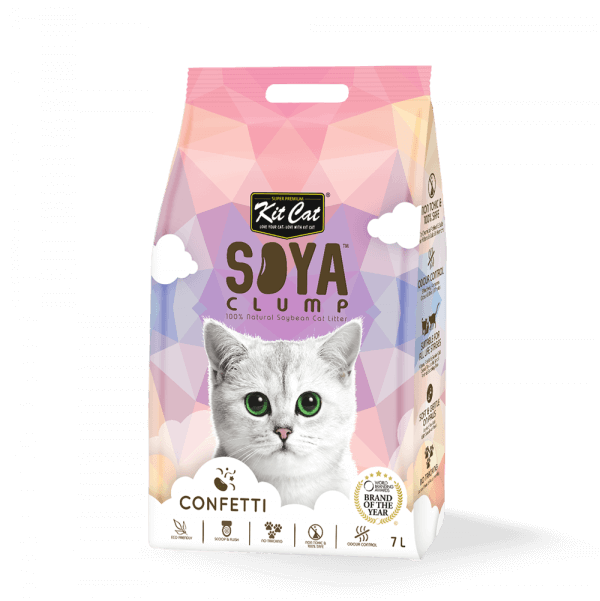 Kit Cat | Soybean Litter Soya Clump Confetti | Tofu Cat Litter