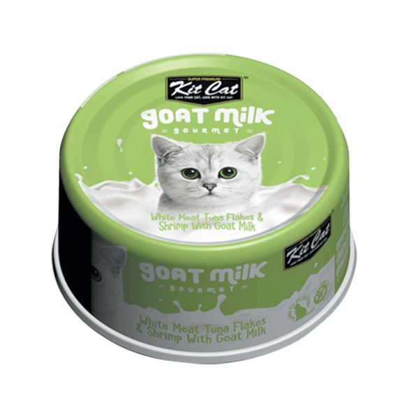 White Meat Tuna Flakes & Shrimp With Goat Milk (Wet Cat Food)