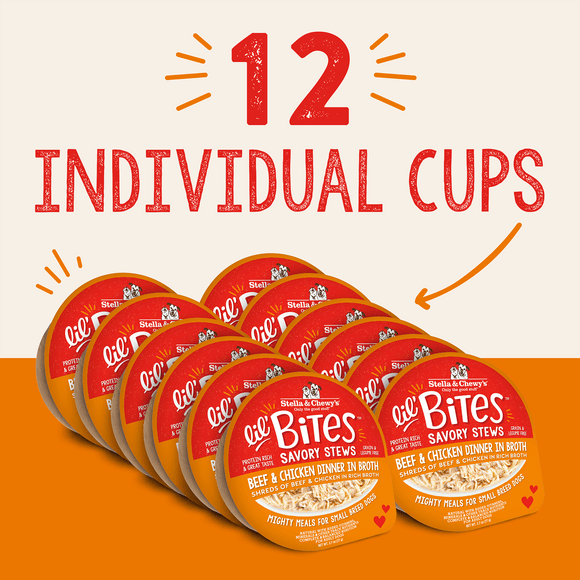 Stella & Chewy's Lil' Bites Savory Stews Beef & Chicken cup