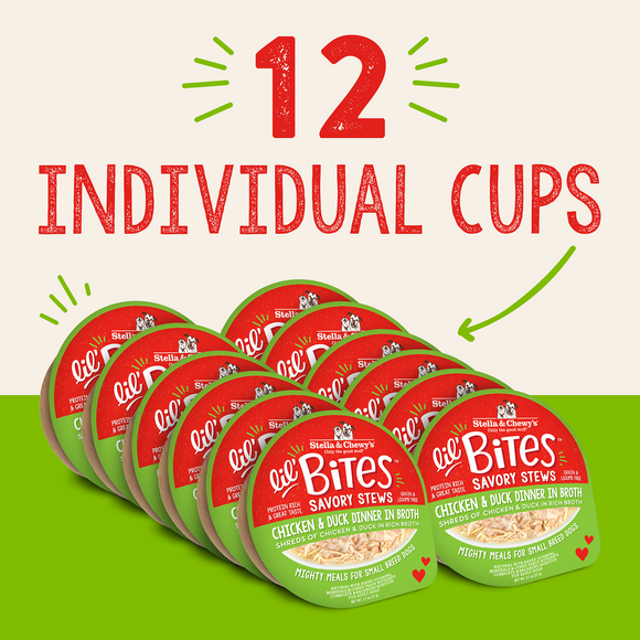 Stella & Chewy's Lil' Bites Savory Stews Chicken & Duck cup