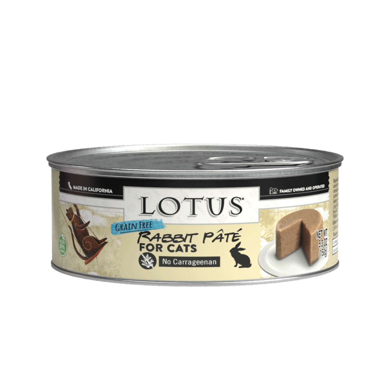 LOTUS - Grain Free Rabbit Pate (Wet Cat Food)