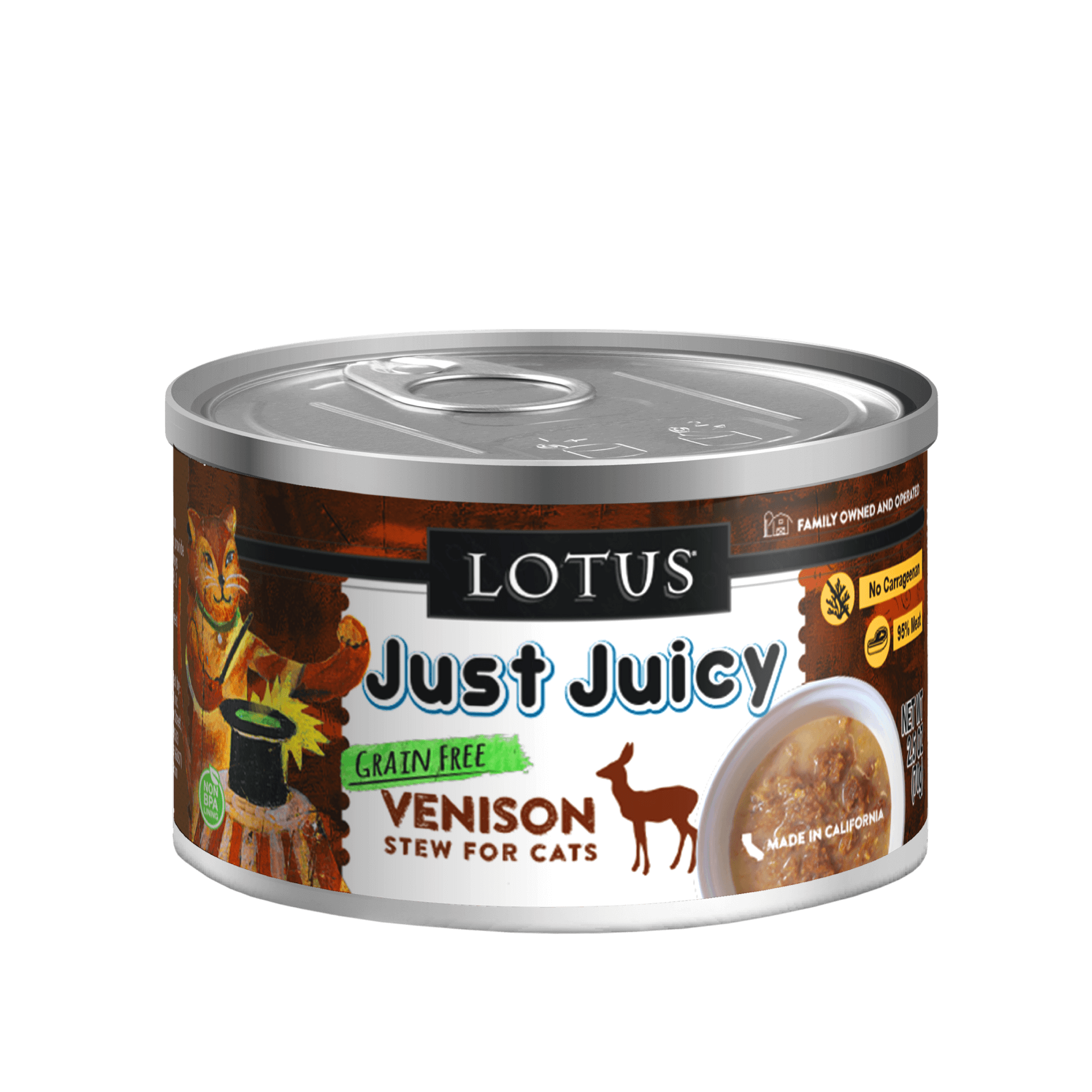 LOTUS - Just Juicy - Venison Recipe (Wet Cat Food)