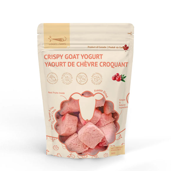 Loopy Paws - Crispy Goat Yogurt - Cranberry (For Dogs & Cats)