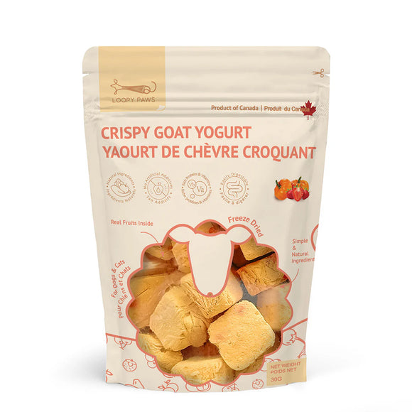 Loopy Paws - Crispy Goat Yogurt - Pumpkin & Strawberry (For Dogs & Cats)