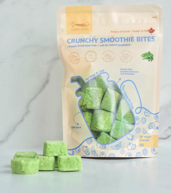 Loopy Paws - Crunchy Smoothie Bites - Kale (For Dogs & Cats)