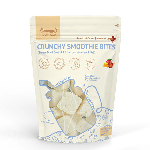 Loopy Paws - Crunchy Smoothie Bites - Mango & Apple (For Dogs & Cats)