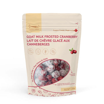 Loopy Paws - Goat Milk Frosted Crispies - Cranberry (For Dogs & Cats)