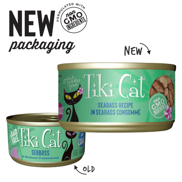 Tiki Cat - Luau - Seabass Recipe in Seabass Consomme (For Cats)