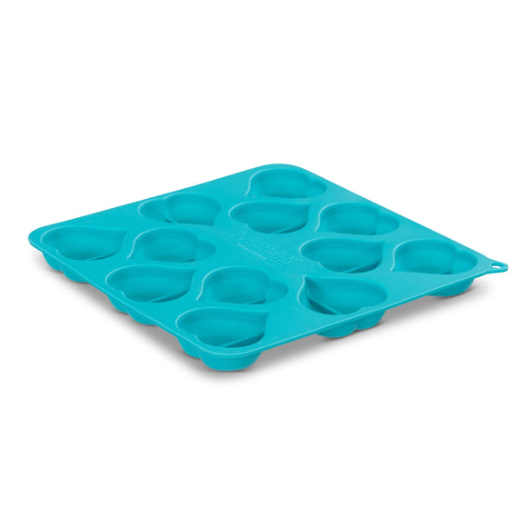 Messy Mutts heart shape silicone bake and freeze dog treat maker