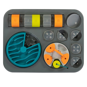 Messy Mutts Flip'n Slide Puzzler Large dog puzzle in Cool Grey