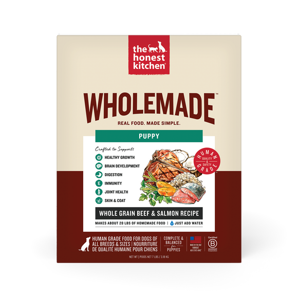 The Honest Kitchen Wholemade Whole Grain Beef & Salmon for Puppies