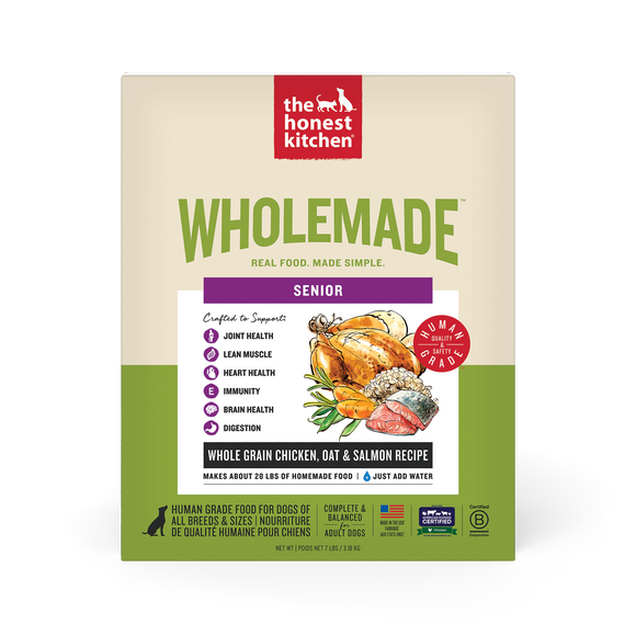 The Honest Kitchen Wholemade Whole Grain Chicken, Oat & Salmon for Seniors