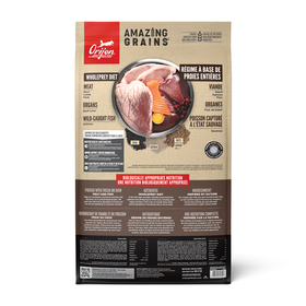 ORIJEN Amazing Grains Regional Red dog food bag, back