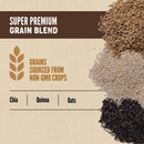 Whole grain blend in ORIJEN Amazing Grains Regional Red: oats, quinoa and chia