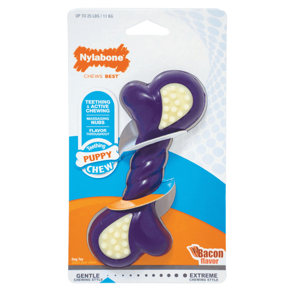 Nylabone - Just for Puppies Double Action Bone - Puppy Teething Chew Toy