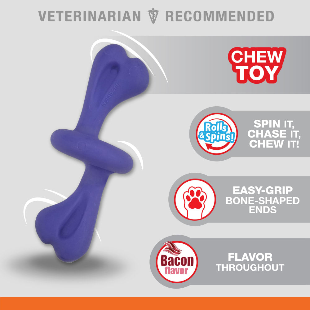 Nylabone - Power Chew Rolling Dog Toy (Bacon Falvor)