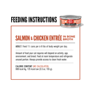 ORIJEN Chunks & Shreds Salmon & Chicken Entrée feeding guide