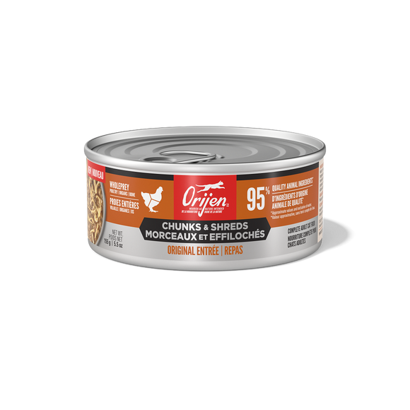 ORIJEN Chunks & Shreds Original Entrée 155g can