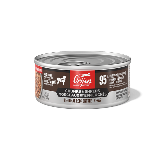 ORIJEN Chunks & Shreds Regional Red Entrée 155g can
