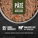 ORIJEN Tundra Pâté with Liver pâté in a bowl