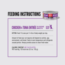 ORIJEN Chunks Chicken & Tuna Kitten Entrée feeding guide