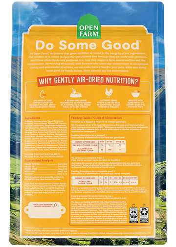 Open Farm - Air Dried Harvest Chicken Recipe (For Dogs)