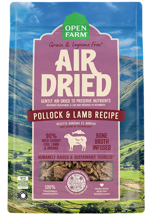 Open Farm - Air Dried Pollock & Lamb Recipe (For Dogs)