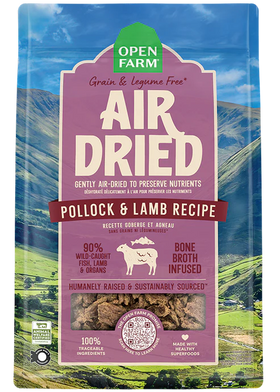 Open Farm - Air Dried Pollock & Lamb Recipe (For Dogs)