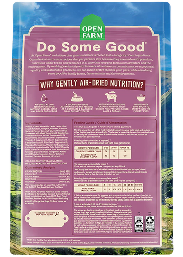 Open Farm - Air Dried Pollock & Lamb Recipe (For Dogs)